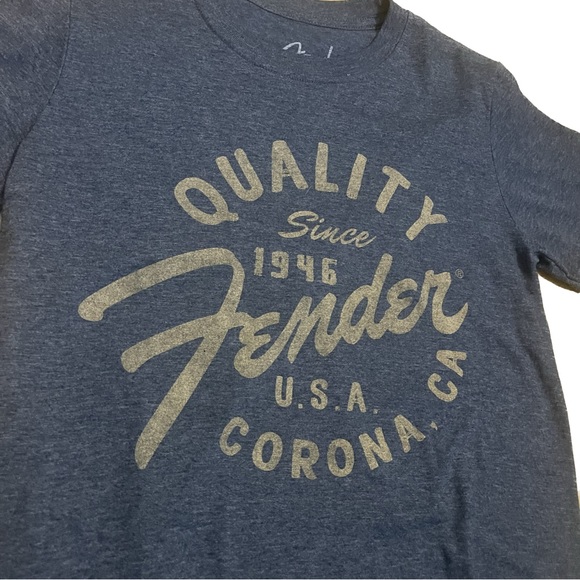 Men’s size S Fender t-shirt dark blue - Picture 2 of 4